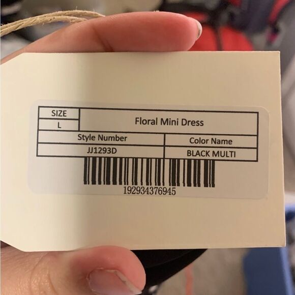 Free The‎ Roses Large New Black Floral Mini Dress - Picture 7 of 10